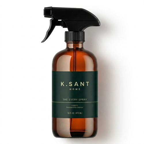 K.SANT The Every Spray — 16 fl oz organic-ingredient household cleaner in amber glass bottle with trigger sprayer