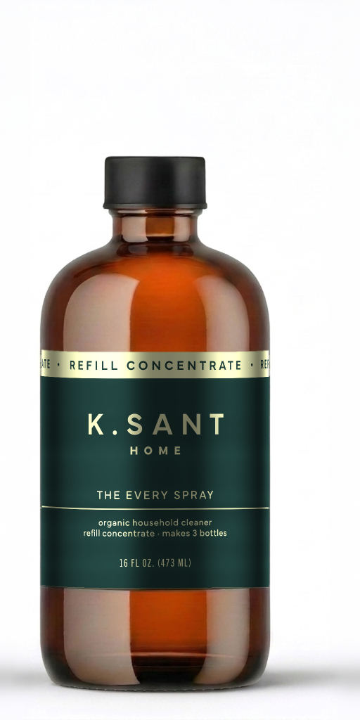 K.SANT The Every Spray Refill Concentrate, 16 fl oz amber glass bottle, makes 3 bottles